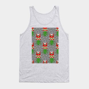 YULETIDE Christmas Owl Tank Top